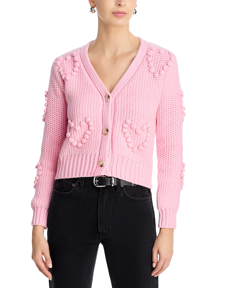 Aqua Heart Pom Cardigan - Exclusive