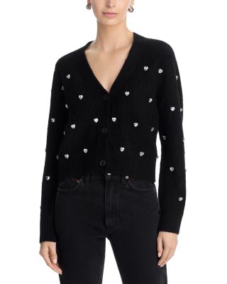 Heart Stone V Neck Cardigan Sweater