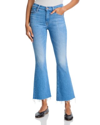 Lil Weekender Fray Mid Rise Flare Leg Jeans in Satisfy Your Cravings