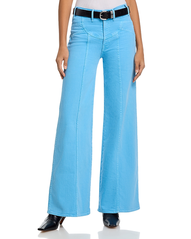 Mother The Sunny Hustler Roller High Rise Wide Leg Jeans