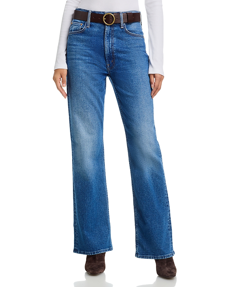 Mother Bookie Sneak High Rise Bootcut Jeans in Knick Knack