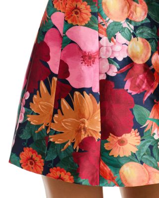 Strapless Floral & Fruit Strapless Mini Dress - Exclusive