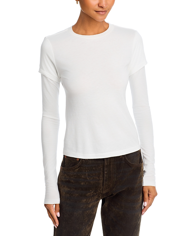 Re/Done Slim Layer Long Sleeve Tee