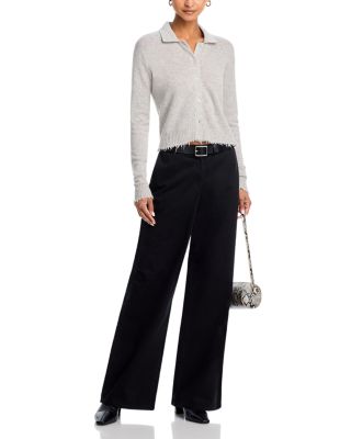 The Loose Cashmere Polo Cardigan Sweater