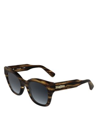 Roseau Striped Square Sunglasses, 51mm