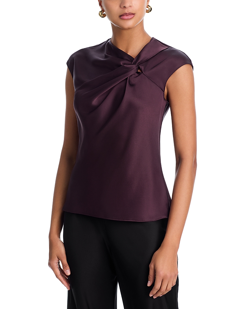 Theory Twist Bodice Top In Purple