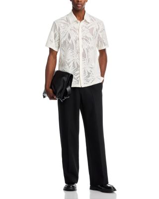 Conrad Short Sleeve Mesh Button Front Shirt