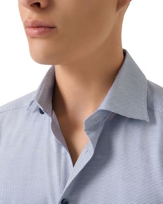 Slim Fit Semi Solid Twill Shirt