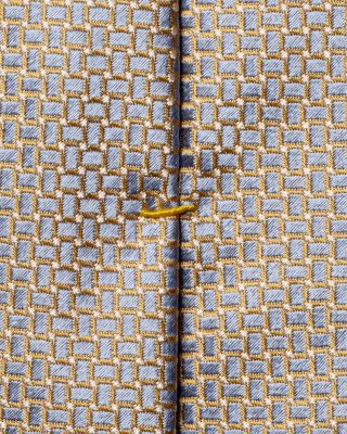 Micro Geometric Silk Tie
