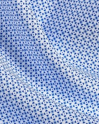 Trim Fit Micro Geometric Print Dress Shirt