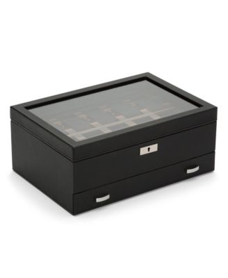 Roadster 10 Piece Watch Box with Drawer