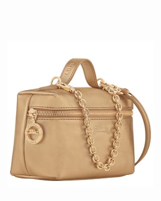 Le Pliage Mini Metallic Leather Vanity Crossbody