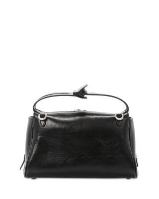 Convertible Leather Top Handle Crossbody