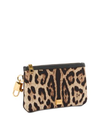 Necessaire Leopard Print Zip Pouch