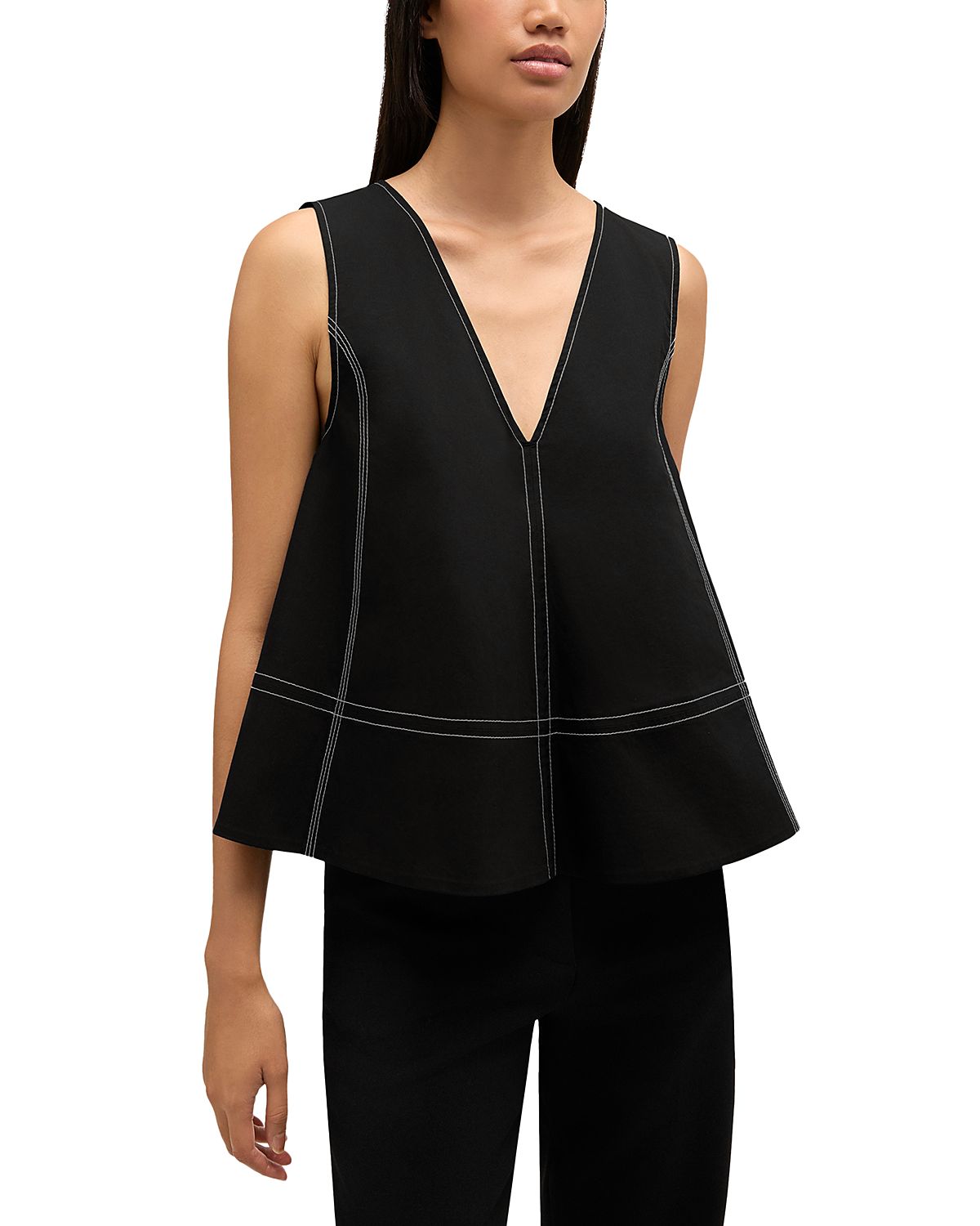 Ganni Tie Back Top