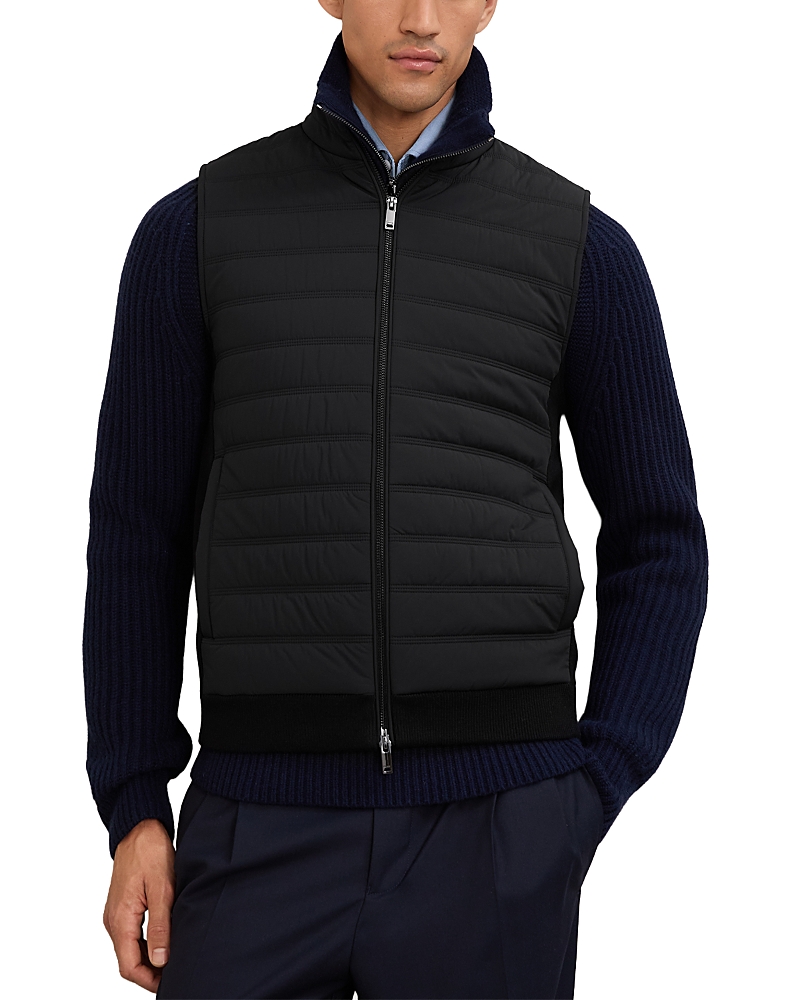 Reiss Newford Quilted Zip Vest