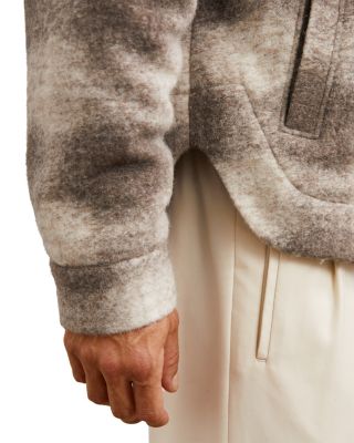 Sorento Long Sleeve Zip Through Brushed Check Overshirt