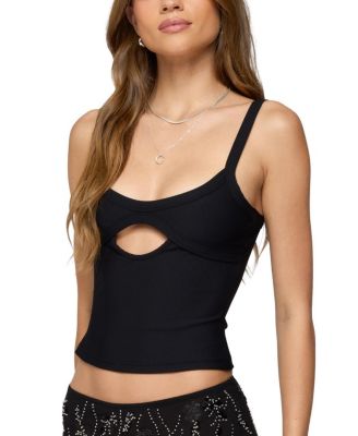 Karin Cut Out Ribbed Tank Top