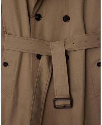 Long Gabardine Chestwood Trench Coat