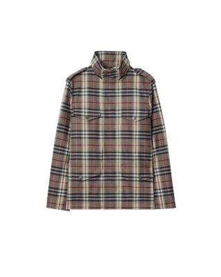 Check Bonded Wool Field Jacket