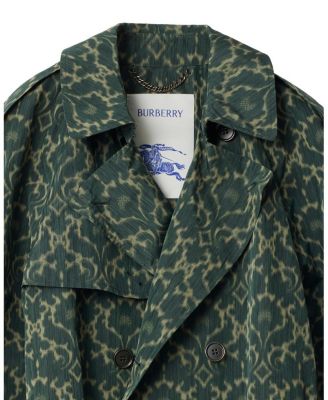 Long Baroque Viscose Blend Trench Coat