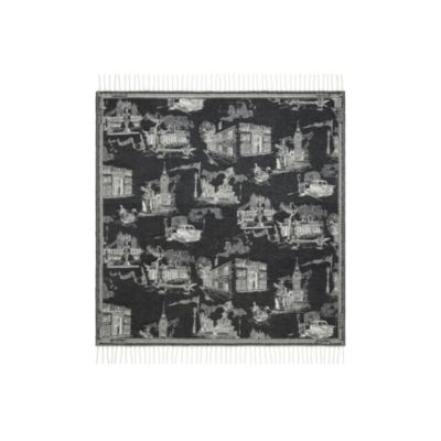 London Landmarks Cashmere Wool Blanket
