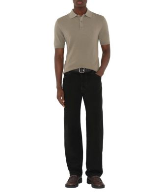  B Crest Wool Polo Shirt