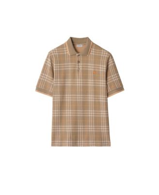 Check Cotton Polo Shirt