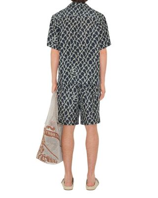 Relaxed Fit Knot Silk Poplin Shirt