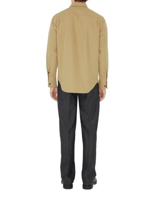 Relaxed Fit Gabardine Overshirt