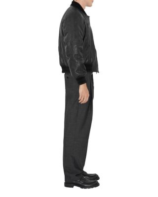 Leather Bomber Jacket