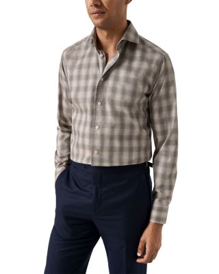 Slim Fit Bold Check Twill Shirt