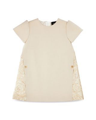 Girls' Punto Milano Jersey & Twill Baroque Dress - Baby, Little Kid