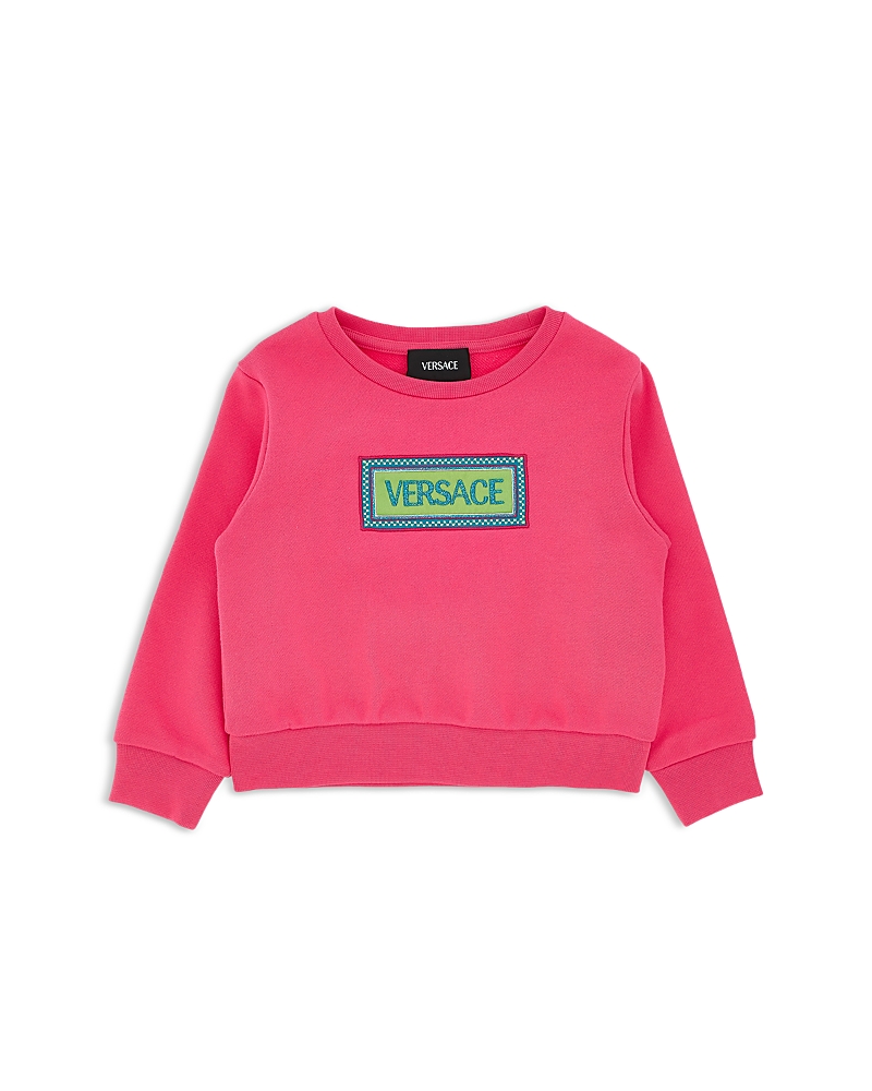 Versace Girls' Electric Logo Embroidery Fleece Sweatshirt - Baby, Little Kid