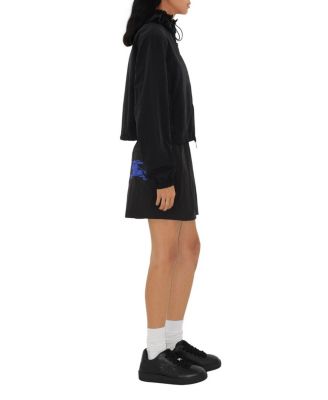  Cropped Nylon Hooded Jacket