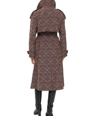 Long Baroque Viscose Blend Fitzrovia Trench Coat