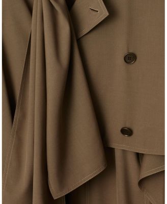  Long Silk Scarf Trench Coat