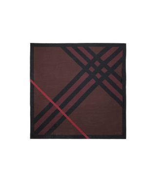  Check Cashmere Silk Scarf