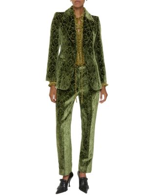 Baroque Velvet Tailored Trousers