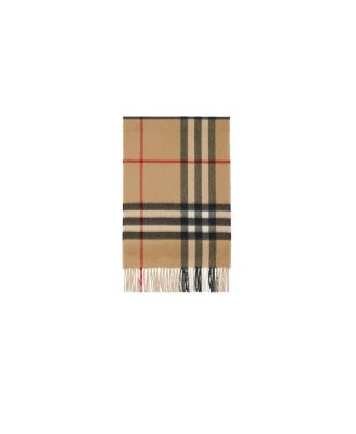  Contrast Check Cashmere Scarf