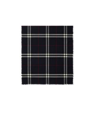  Wide Check Wool Scarf