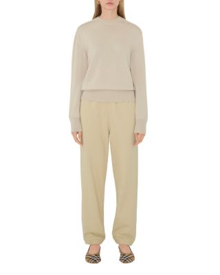 Check Label Cotton Jogging Pants