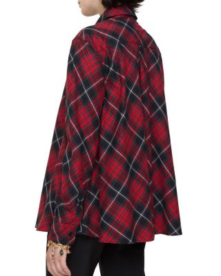 Relaxed Fit Check Cotton Flannel Shirt