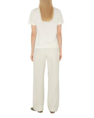 Check Label Cotton T-shirt