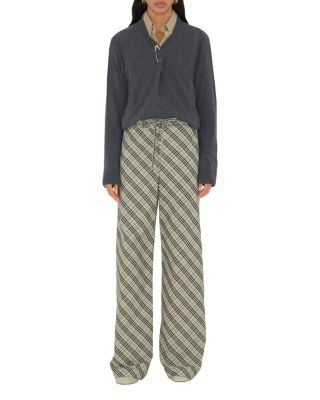 Check Cotton Pyjama Trousers