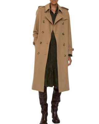  Long Cashmere Kensington Trench Coat
