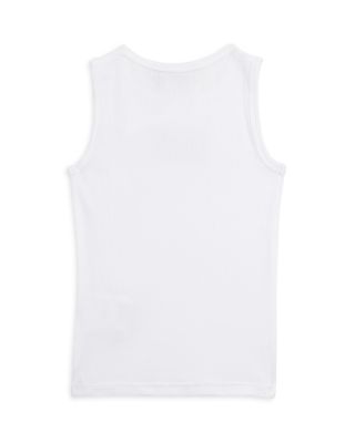 Unisex Ribbed Logo Tank Top - Baby, Little Kid