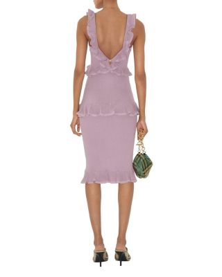 Ruffled Silk Blend Dress