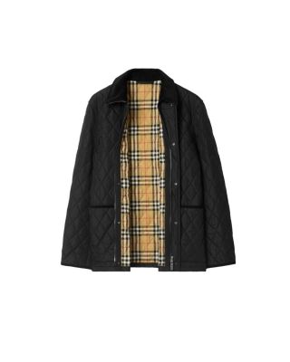  Micro Check-stitch Nylon Blend Bomber Jacket