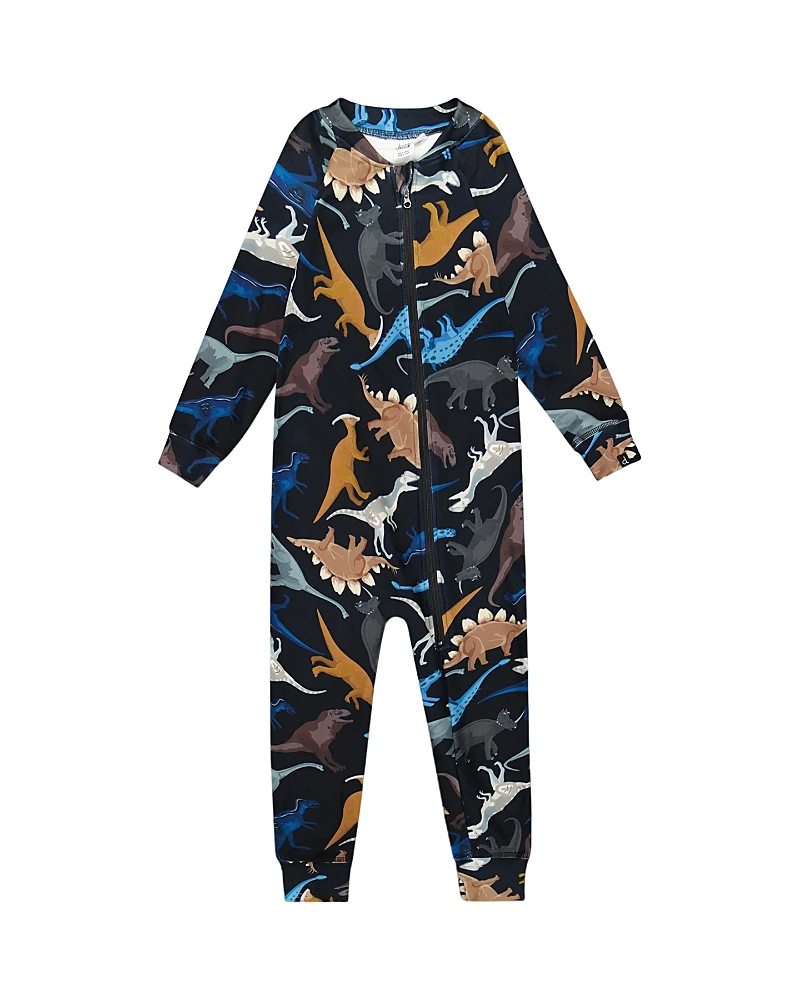Deux par Boys' One-Piece Thermal Underwear Dinosaur - Little Kid